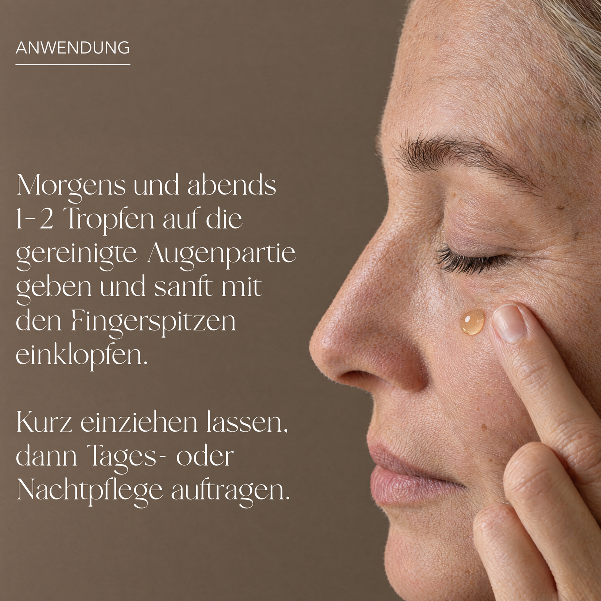 Anti-Augenfalten Morgenroutine
